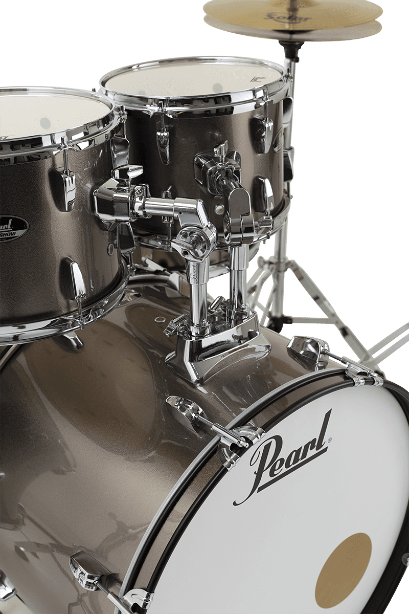 Pearl Roadshow Stage 22 + B-50 + Ride 20 Solar Bronze Metallic - Bronze Metallic - Rock drumstel - Variation 1