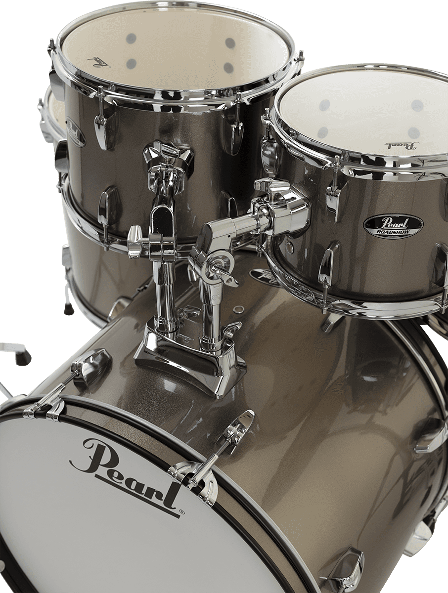 Pearl Rock 22 5 Futs + Pack Sabian Solar - Bronze Metallic - Rock drumstel - Variation 2