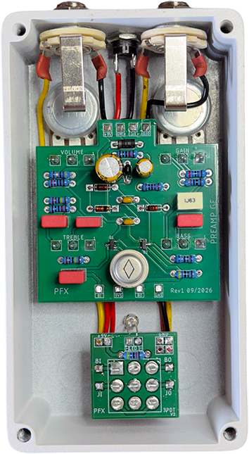 Pfx Circuits Preamp Ge Germanium - Overdrive/Distortion/fuzz effectpedaal - Variation 3