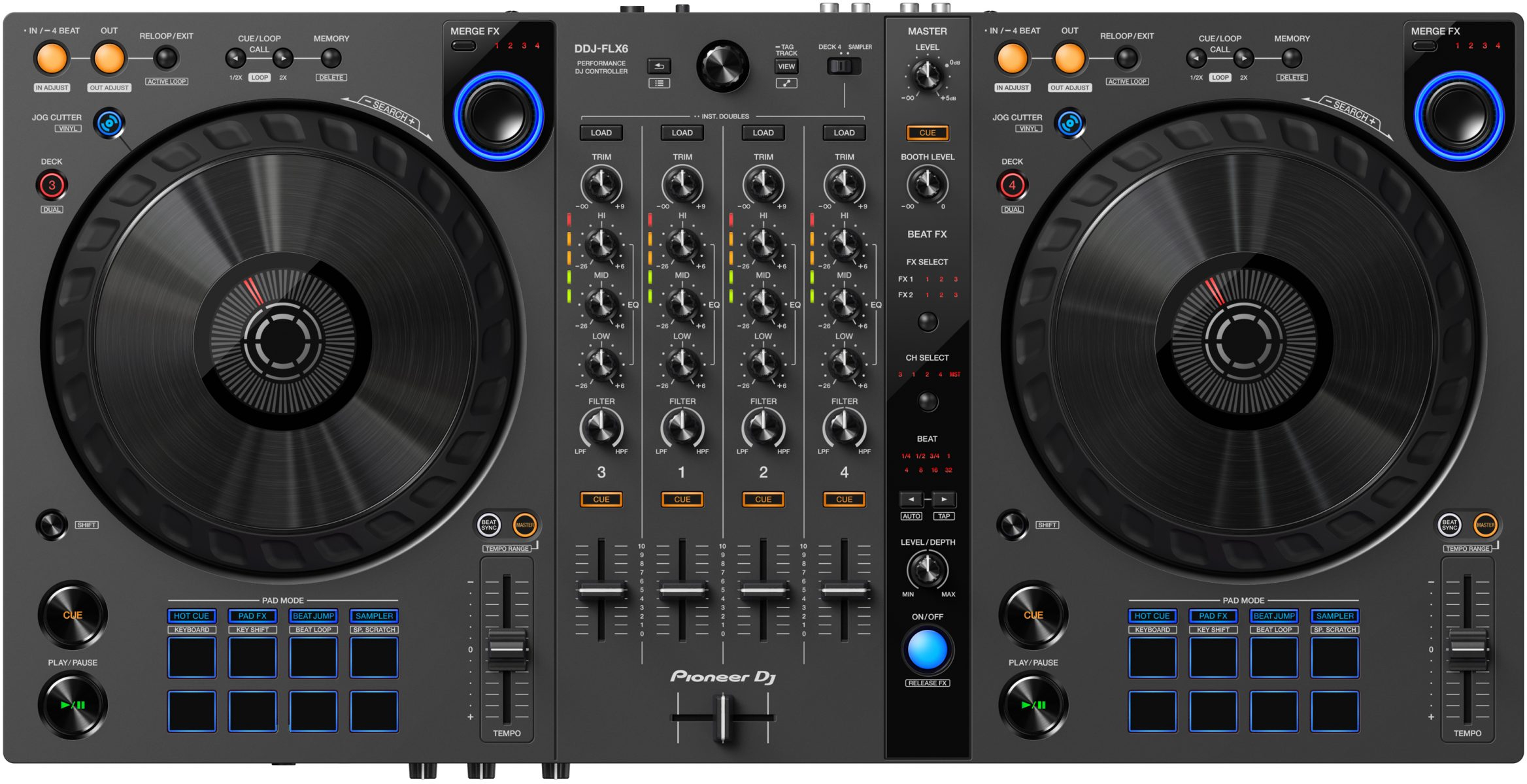 Pioneer Dj Ddj-flx6-gt - USB DJ-Controller - Main picture