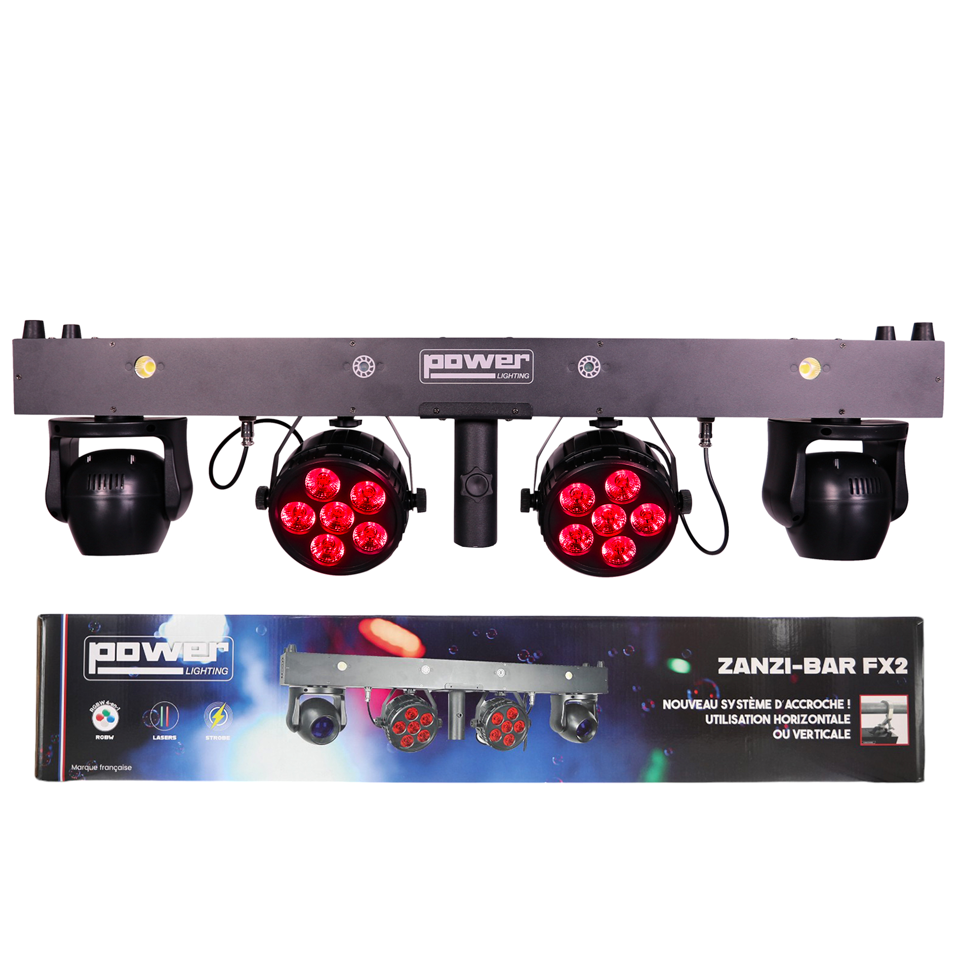 Power Lighting Zanzi-bar Fx2 - Moving Heads Beam - Variation 6