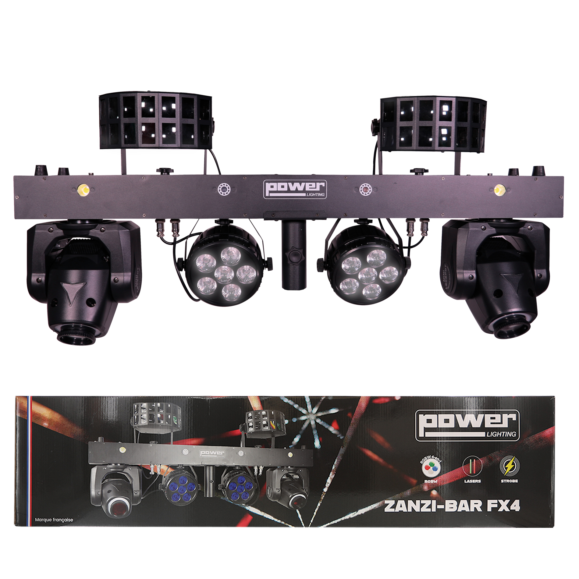 Power Lighting Zanzi-bar Fx4 - Moving Heads Beam - Variation 6