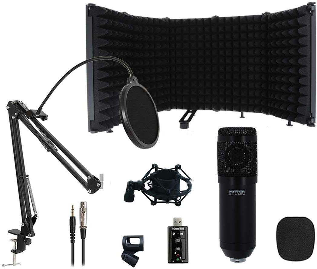 Microfoon set met statief Power studio VIBE d1 XLR RF