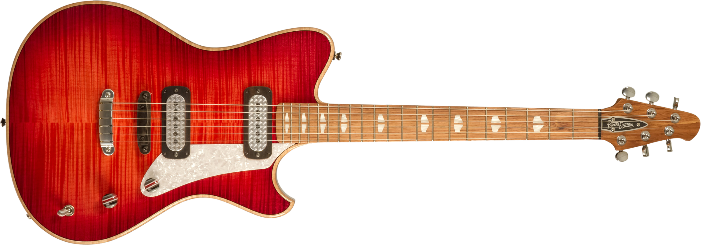 Powers Electric A-type Hardtail 2s Ff42 Ht Rw #a420 - Cosmo Red - Retro-rock elektrische gitaar - Main picture