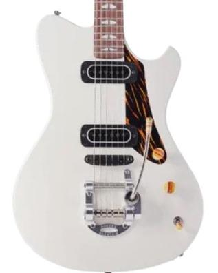 Retro-rock elektrische gitaar Powers electric A-Type #A672 - MOONLIGHT WHITE