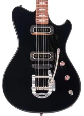 Retro-rock elektrische gitaar Powers electric A-Type #A697 - Jet Black