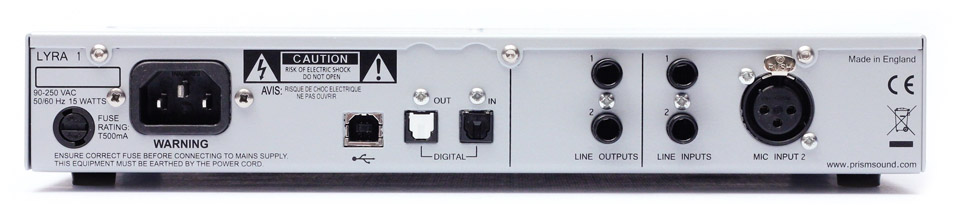 Prism Sound Lyra1 - USB audio-interface - Variation 1
