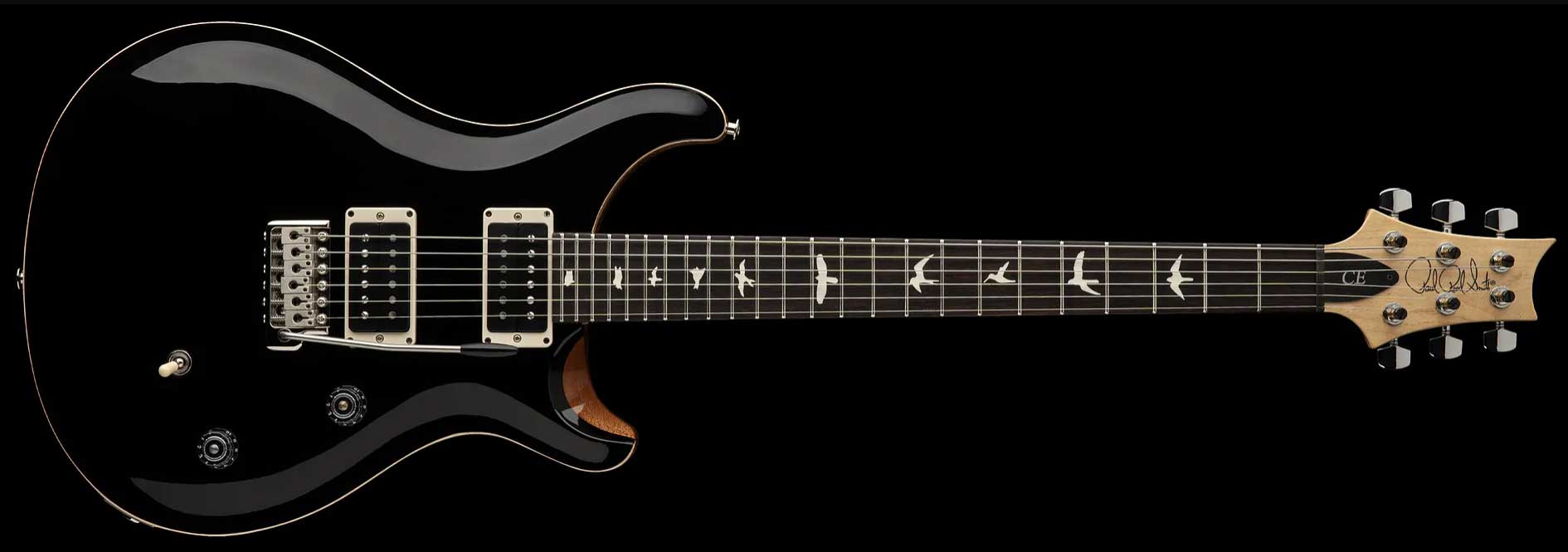 Prs Ce 24 Bolt-on Usa 2h Trem Rw - Black - Guitarra eléctrica de doble corte. - Variation 2