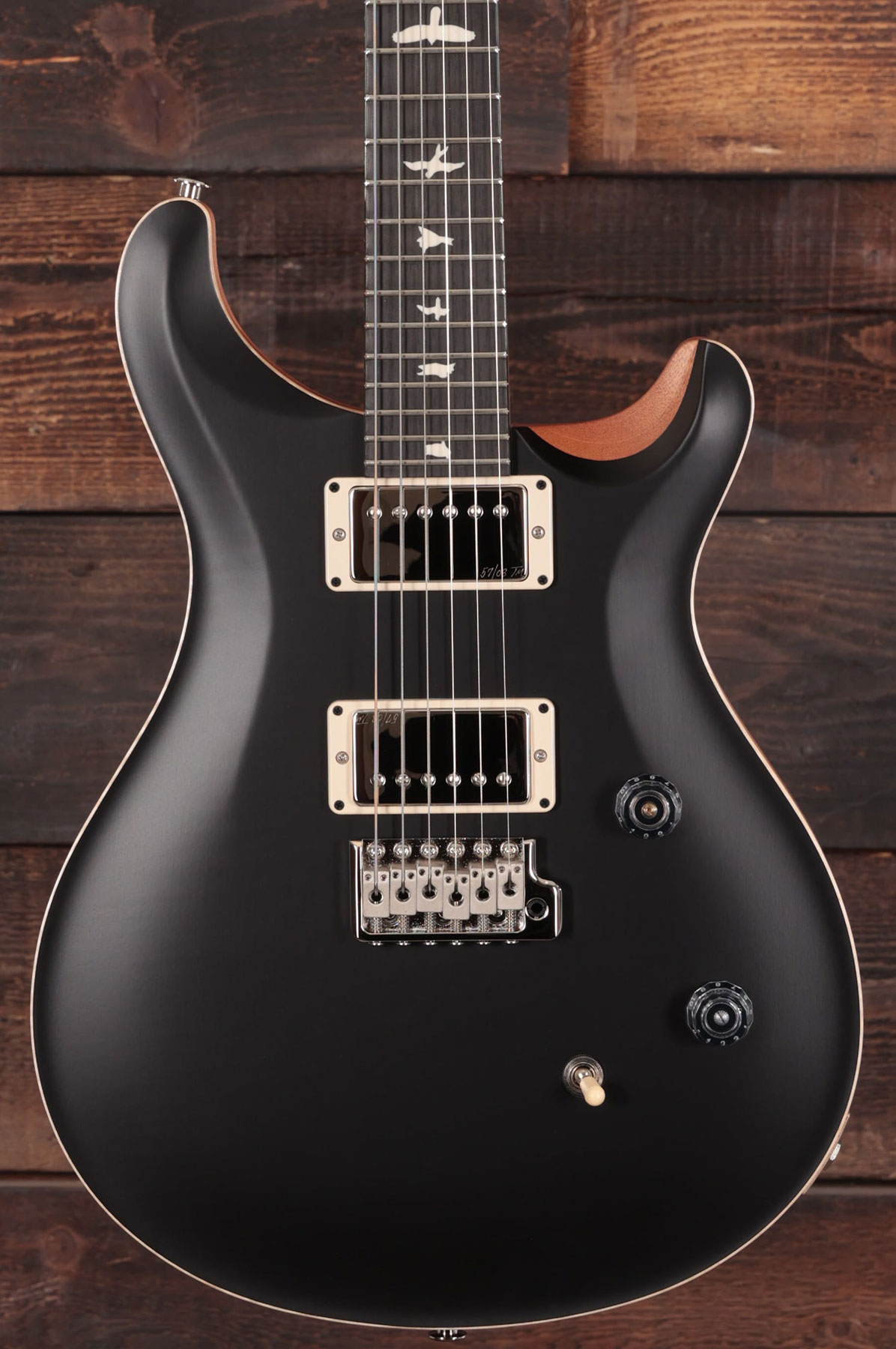 Prs Ce 24 Satin Bolt-on Usa Ltd 2h Trem Rw - Black - Guitarra eléctrica de doble corte. - Variation 1