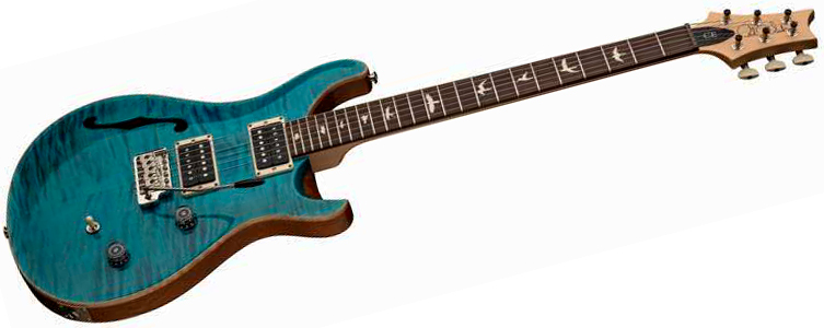 Prs Ce 24 Semi-hollow Bolt-on Usa 2h Trem Rw - Carroll Blue - Semi hollow elektriche gitaar - Variation 1