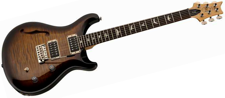 Prs Ce 24 Semi-hollow Bolt-on Usa 2h Trem Rw - Black Amber - Semi hollow elektriche gitaar - Variation 1