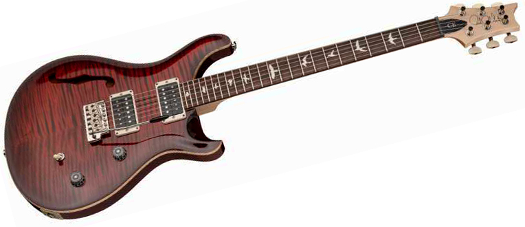 Prs Ce 24 Semi-hollow Bolt-on Usa 2h Trem Rw - Fire Red Burst - Semi hollow elektriche gitaar - Variation 1