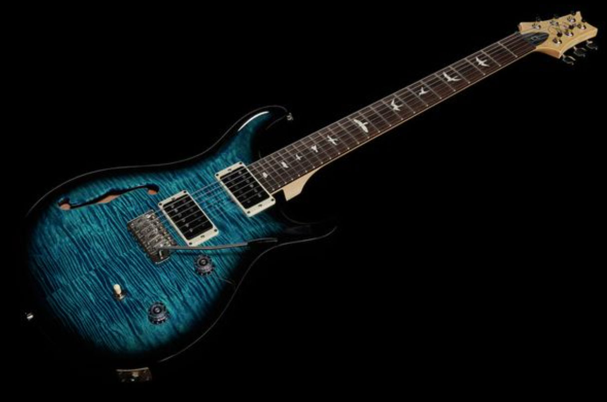 Prs Ce 24 Semi-hollow Bolt-on Usa Hh Trem Rw - Faded Blue Smokeburst - Guitarra eléctrica de doble corte. - Variation 1