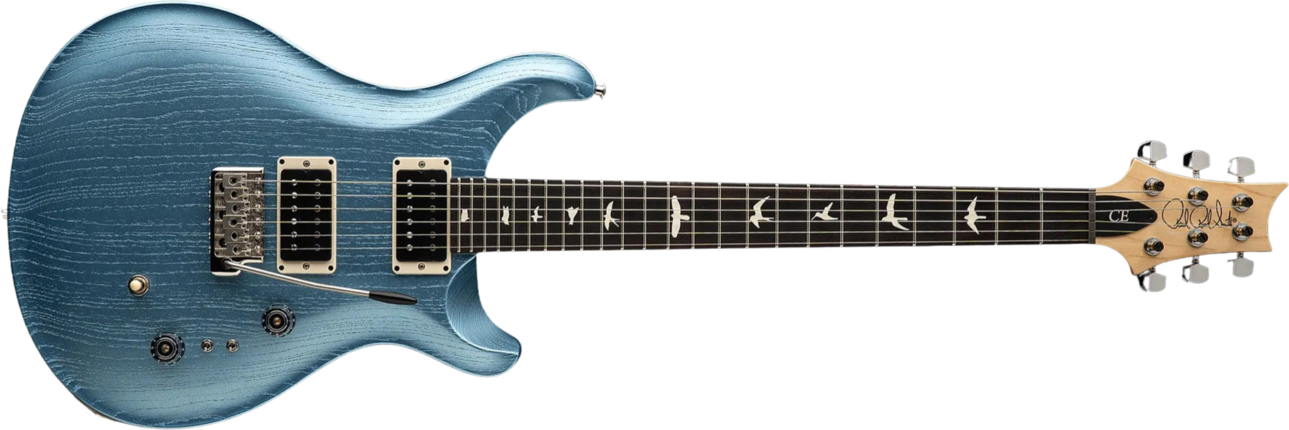 Prs Ce 24-08 Swamp Ash Ltd Bolt-on Usa 2h Trem Rw - Frost Blue Metallic - Guitarra eléctrica de doble corte. - Main picture