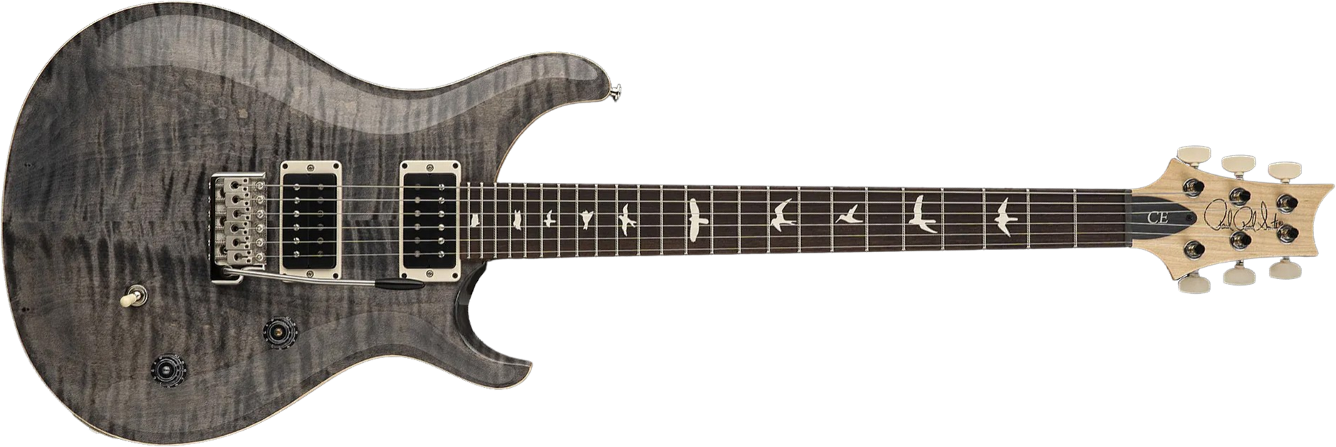 Prs Ce24 Bolt-on Usa 2h 85/15 Trem Rw - Faded Gray Black - Double cut gitaar - Main picture