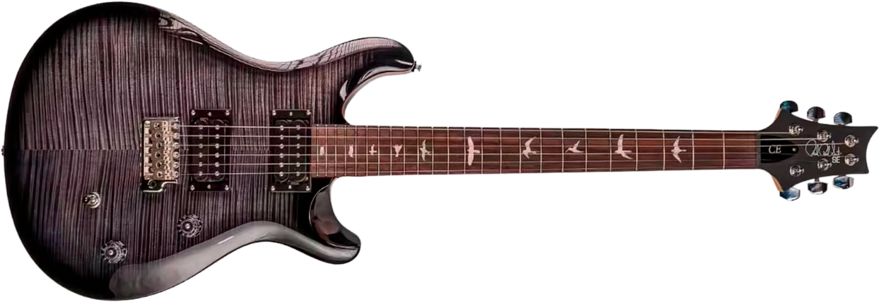 Prs Ce24 Se Bolt-on Ltd 2h Trem  Rw - Charcoal Burst - Double cut gitaar - Main picture