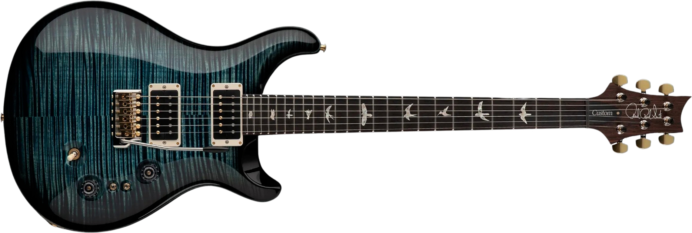 Prs Custom 24-08 Usa 2h 85/15 Trem Rw - Cobalt Smokeburst - Double cut gitaar - Main picture