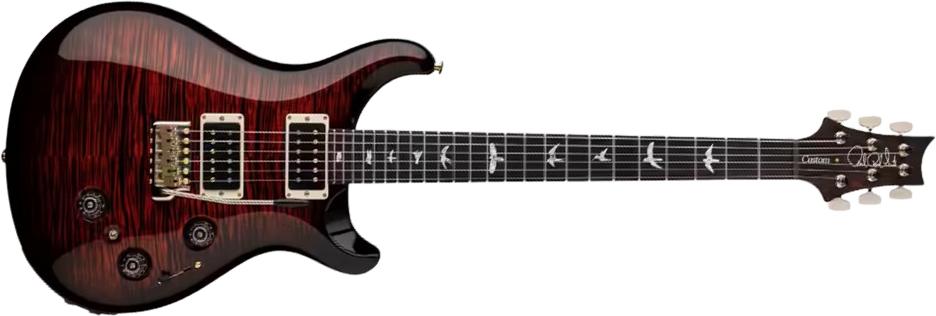 Prs Custom 24 Usa 2h 85/15 Trem Rw - Fire Smokeburst - Guitarra eléctrica de doble corte. - Main picture