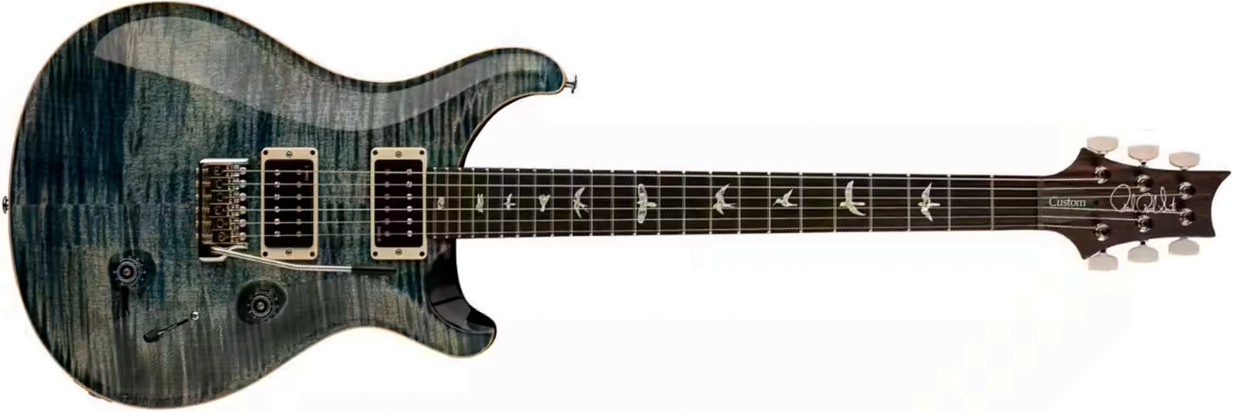 Prs Custom 24 Usa 2h Dmo Trem Rw - Faded Whale Blue - Double cut gitaar - Main picture