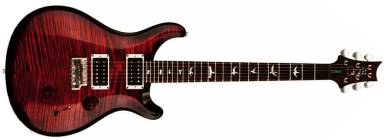 Prs Custom 24 Usa 2h Trem Rw - Fire Red Burst - Guitarra eléctrica de doble corte. - Main picture