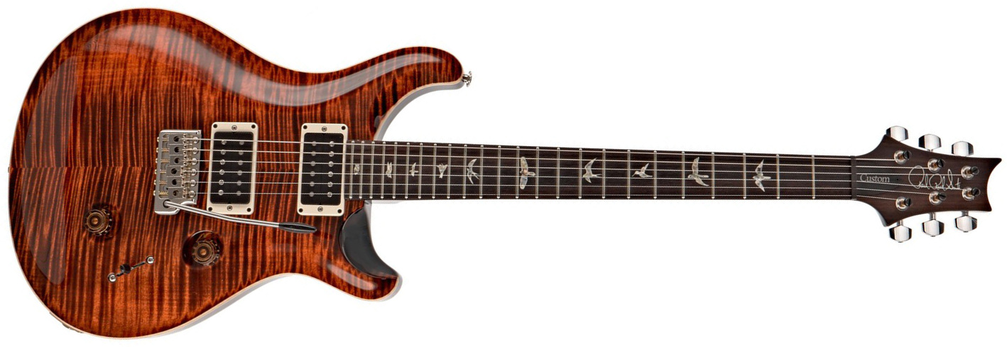 Prs Custom 24 Usa 2h Trem Rw - Orange Tiger - Guitarra eléctrica de doble corte. - Main picture