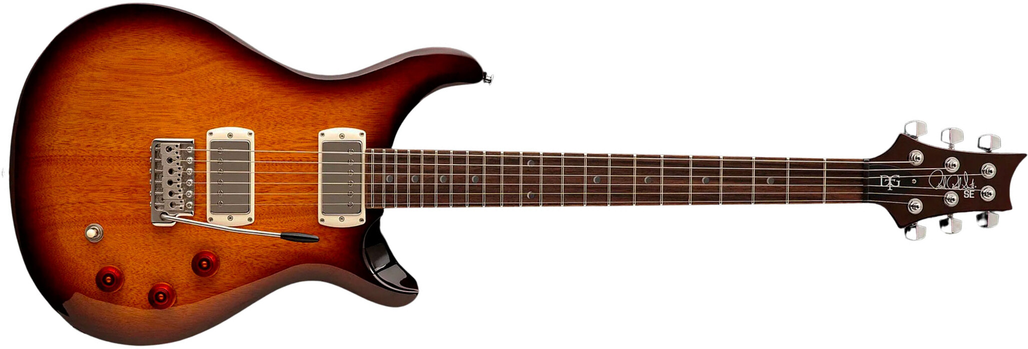 Prs David Grissom Dgt Se Signature 2h Trem Rw - Mccarty Tobacco Sunburst - Double cut gitaar - Main picture
