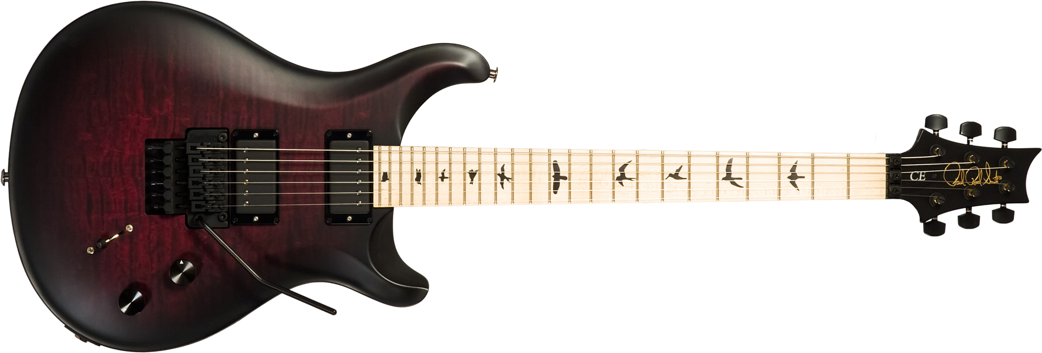 Prs Dustie Waring Dw Ce 24 Floyd Bolt-on Usa Signature 2h Fr Mn - Waring Smokeburst - Double cut gitaar - Main picture