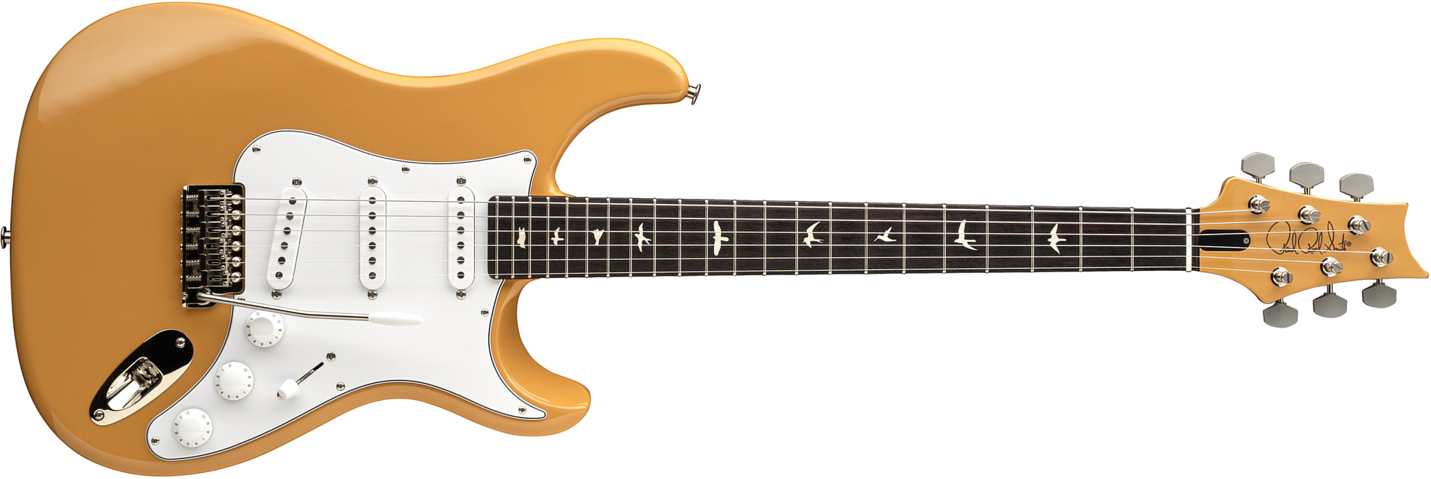 Prs John Mayer Silver Sky Defender Bolt-on Usa Ltd Trem 3s Rw - Sandglow Yellow - Elektrische gitaar in Strat vorm - Main picture