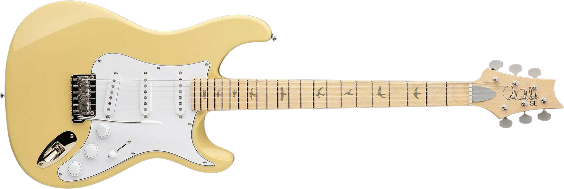 Prs John Mayer Silver Sky Maple Se Signature 3s Trem Mn - Moon White - Elektrische gitaar in Strat vorm - Main picture