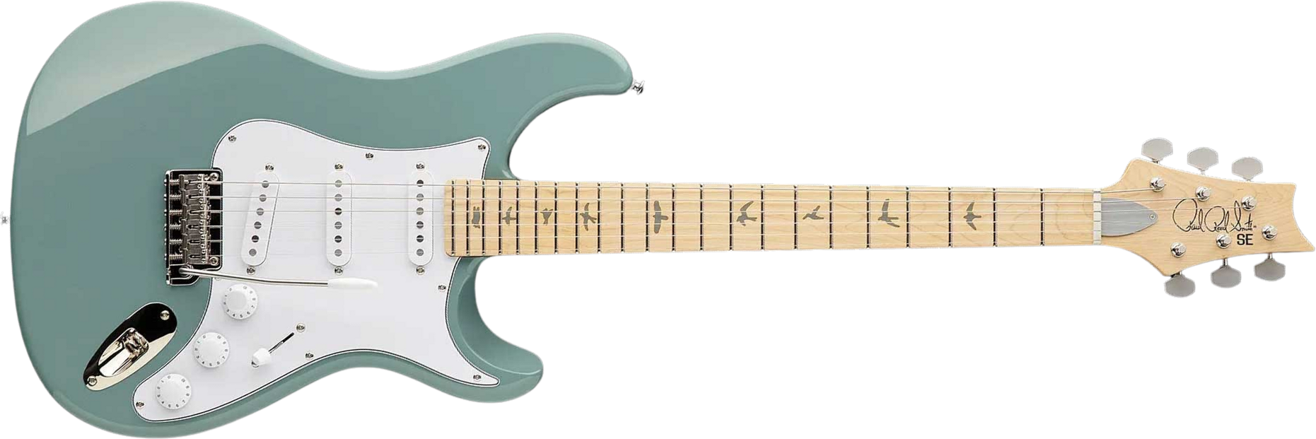 Prs John Mayer Silver Sky Maple Se Signature 3s Trem Mn - Stone Blue - Elektrische gitaar in Strat vorm - Main picture