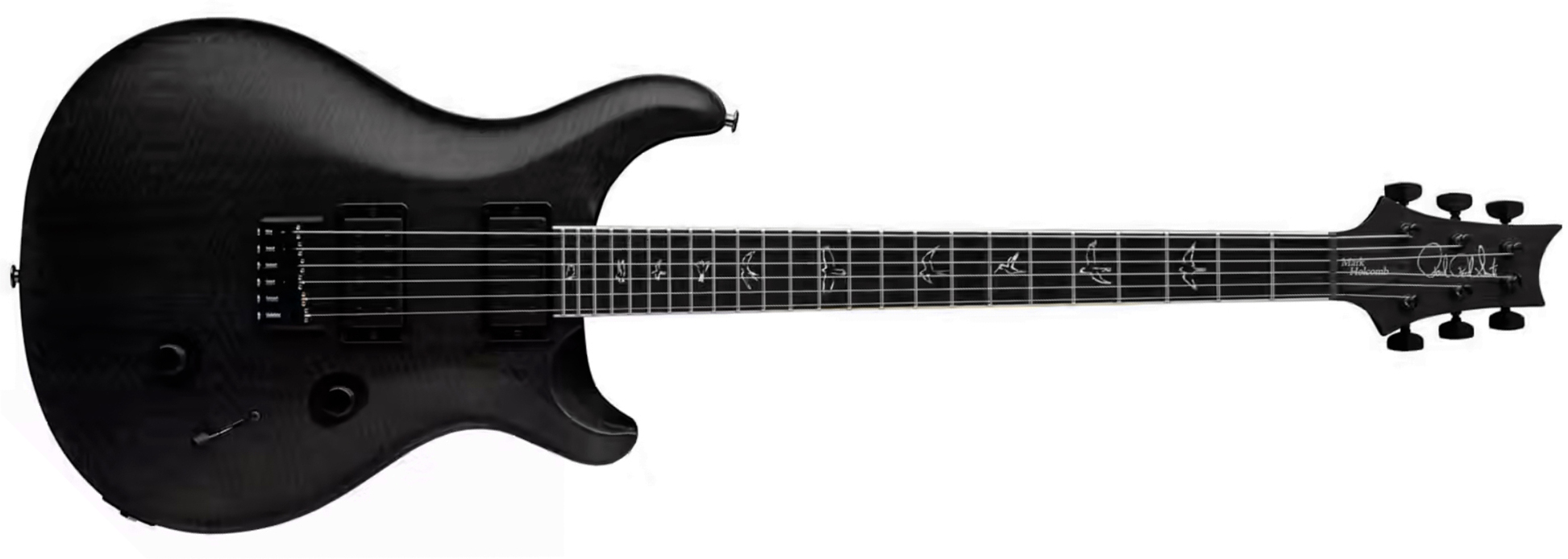 Prs Mark Holcomb Usa Signature 2h Seymour Duncan Ht Eb - Gray Black - Double cut gitaar - Main picture