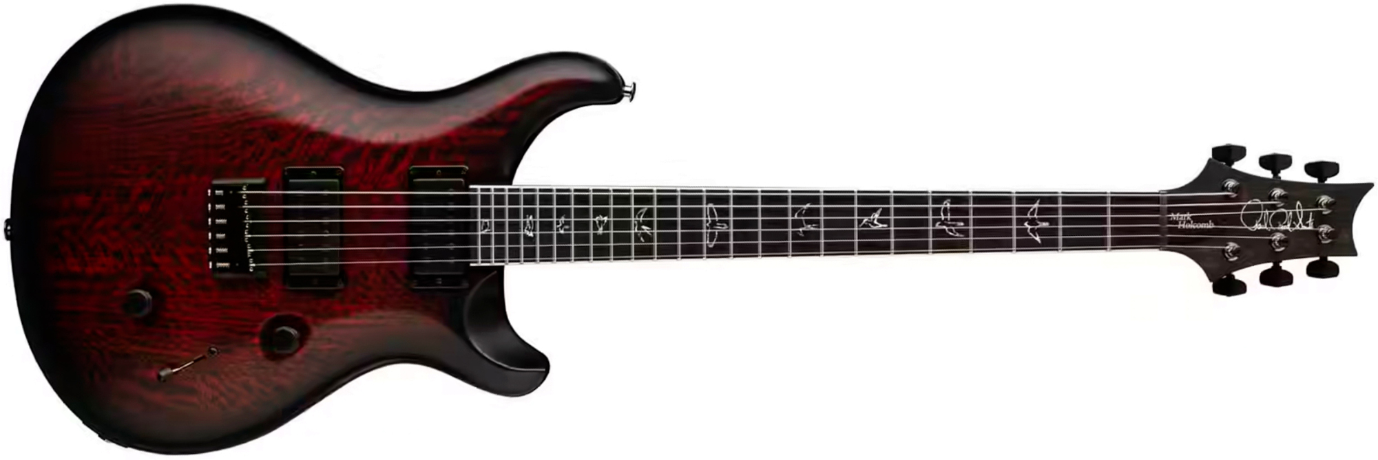Prs Mark Holcomb Usa Signature 2h Seymour Duncan Ht Eb - Fire Smokeburst - Double cut gitaar - Main picture