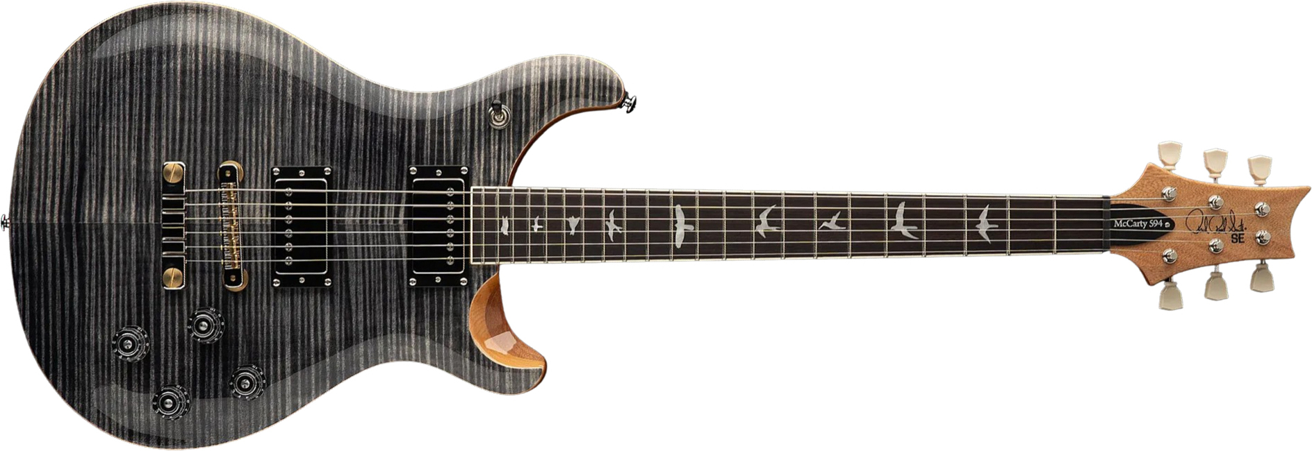 Prs Mccarty 594 Se 2h Ht Rw - Charcoal - Double cut gitaar - Main picture