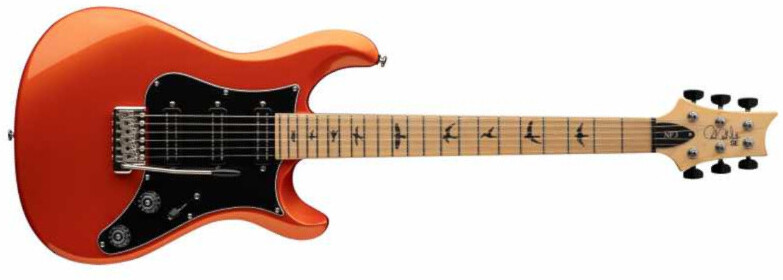 Prs Nf3 Maple Se Bolt-on 3mh Trem Mn - Metallic Orange - Double cut gitaar - Main picture