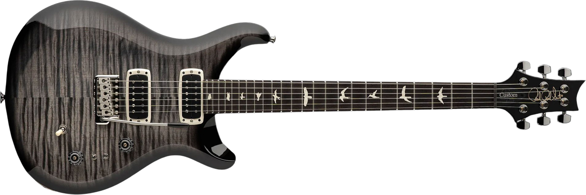 Prs S2 Custom 24-08 Usa 2h Tci Trem Rw - Faded Gray Black Burst - Guitarra eléctrica de doble corte. - Main picture