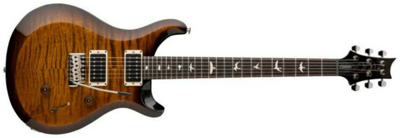 Prs S2 Custom 24 Usa 2024 Hh Trem Rw - Black Amber - Guitarra eléctrica de doble corte. - Main picture