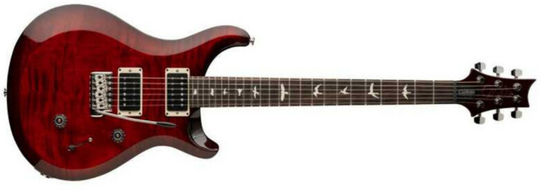 Prs S2 Custom 24 Usa 2024 Hh Trem Rw - Fire Red Burst - Guitarra eléctrica de doble corte. - Main picture