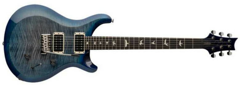 Prs S2 Custom 24 Usa 2024 Hh Trem Rw - Faded Gray Black Blue Burst - Guitarra eléctrica de doble corte. - Main picture