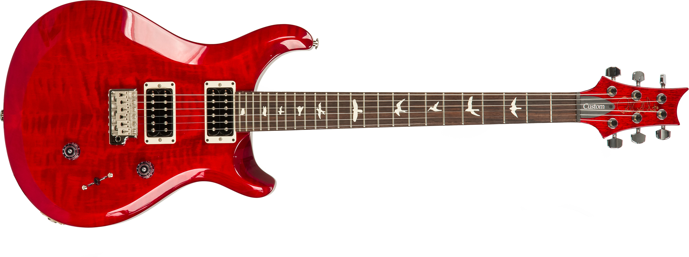 Prs S2 Custom 24 Usa Hh Trem Rw - Scarlet Red - Guitarra eléctrica de doble corte. - Main picture