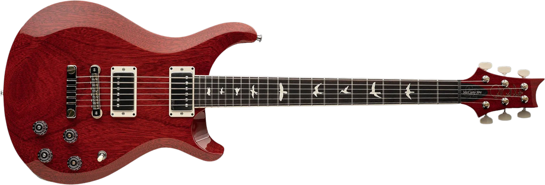 Prs S2 Mccarty 594 Thinline Usa 2h 58/15lt Ht Rw - Vintage Cherry - Guitarra eléctrica de doble corte. - Main picture