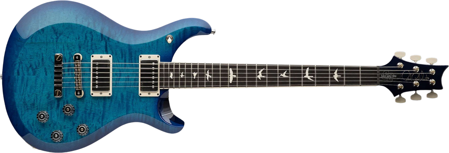 Prs S2 Mccarty 594 Usa 2h 58/15lt Ht Rw - Lake Blue - Guitarra eléctrica de doble corte. - Main picture