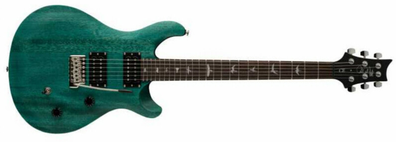 Prs Se Ce 24 Standard Hh Trem Mn - Satin Turquoise - Guitarra eléctrica de doble corte. - Main picture