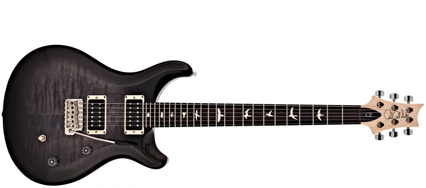 Prs Se Ce24 Bolt-on Ltd 2h Trem Rw - Charcoal Burst - Guitarra eléctrica de doble corte. - Main picture