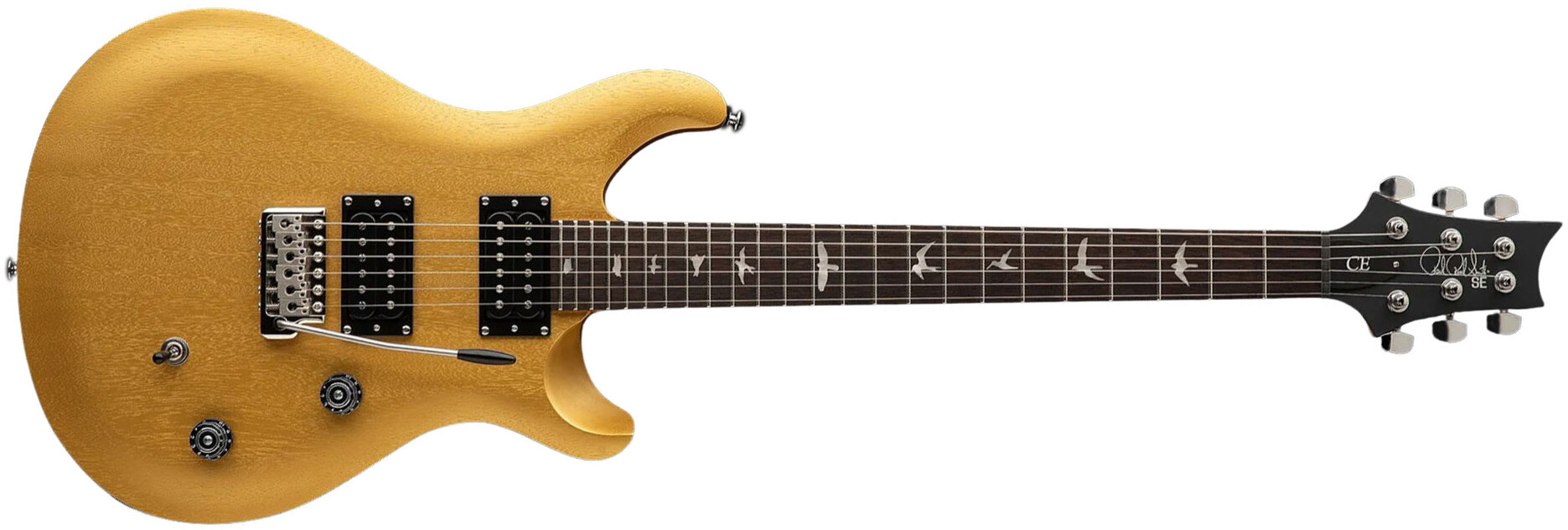 Prs Se Ce24 Standard Bolt-on 2h Trem Rw - Metallic Gold - Guitarra eléctrica de doble corte. - Main picture