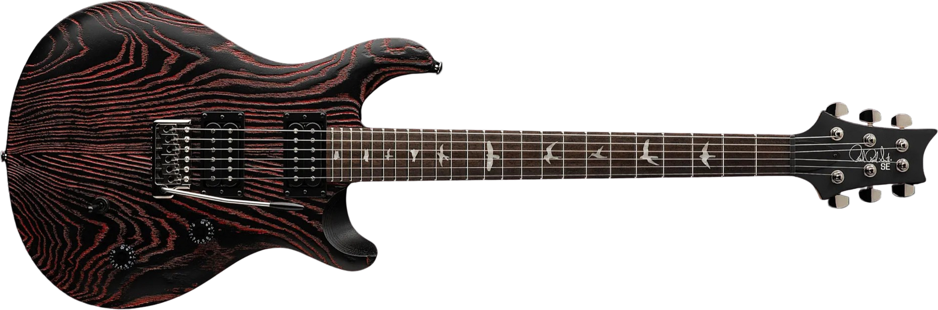 Prs Se Ce24 Swamp Ash Ltd 2h Trem Rw - Sandblasted Red - Guitarra eléctrica de doble corte. - Main picture