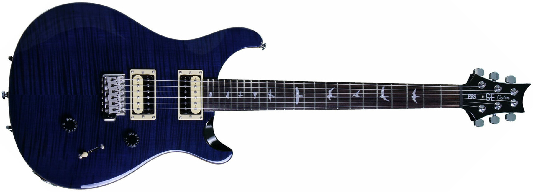 Prs Se Custom 24 2018 Hh Trem Rw - Whale Blue - Guitarra eléctrica de doble corte. - Main picture