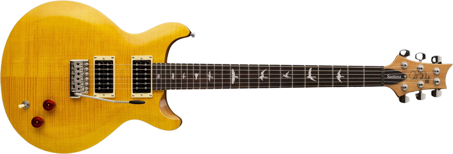 Prs Se Santana Signature 2h Trem Rw - Yellow - Guitarra eléctrica de doble corte. - Main picture