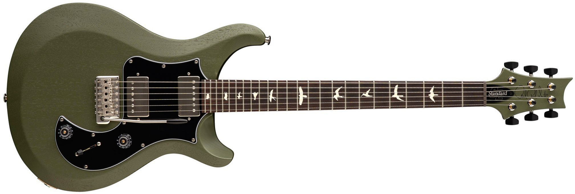Prs Standard 24 S2 Usa 2h Trem Rw - Matcha Green Satin - Double cut gitaar - Main picture