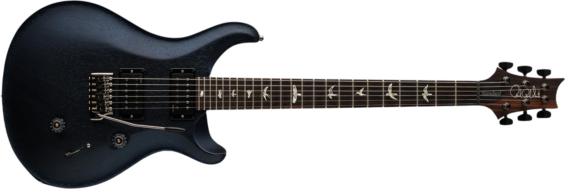 Prs Standard 24 Usa 2h Trem Rw - Pearl Black - Guitarra eléctrica de doble corte. - Main picture