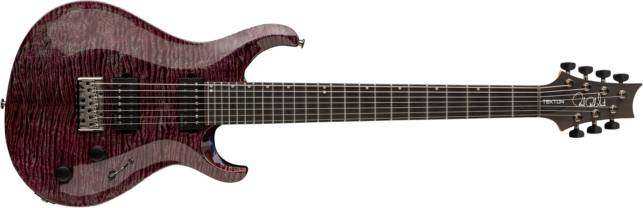 Prs Tekton Svn Usa 7c Baryton 2h Ht Eb - Violet Tourmaline - Bariton elektrische gitaar - Main picture